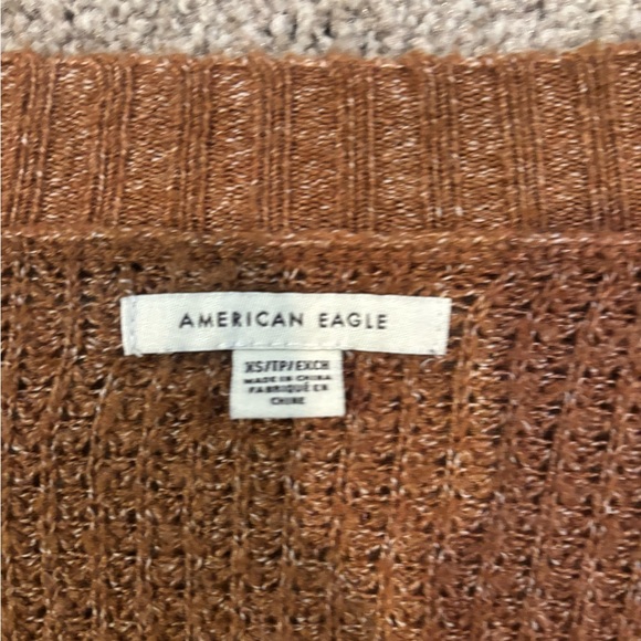 American Eagle Outfitters Brown V-Neck Sweater - Picture 4 of 4